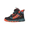 Wanderschuh TROLLKIDS "KIDS TRONFJELL HIKER MID", Gr. 28, stormy blau, flame orange, schwarz, Synthetik, Mesh, sportlich, Schuhe, wasserdicht