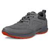 Sneaker ECCO "ECCO Biom Energi", Herren, Gr. 44, grau (dunkelgrau), Leder, Textil, sportlich, Schuhe, Halbschuh, Freizeitschuh, Outdoorschuh mit gepolstertem Fersenkragen