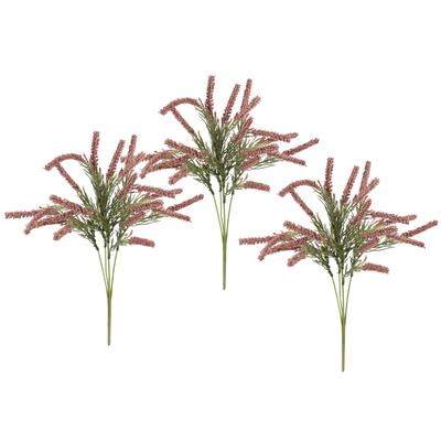 Kunstpflanze I.GE.A. "Erikabusch 3er Set", lila (mauve), B:26cm H:35cm L:26cm, Kunststoff, Kunstpflanzen, 35cm Erika Heidenkraut Strauch Bouquet Tischdeko Pflanze Herbstdeko Image