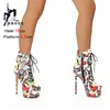 Mode Dame Schuhe Sexy Super High Heel Frau Stiefel Patent Leder Runde Kappe Seite Zipper Wasserdichte Plattform Stiletto Kurze Stiefel