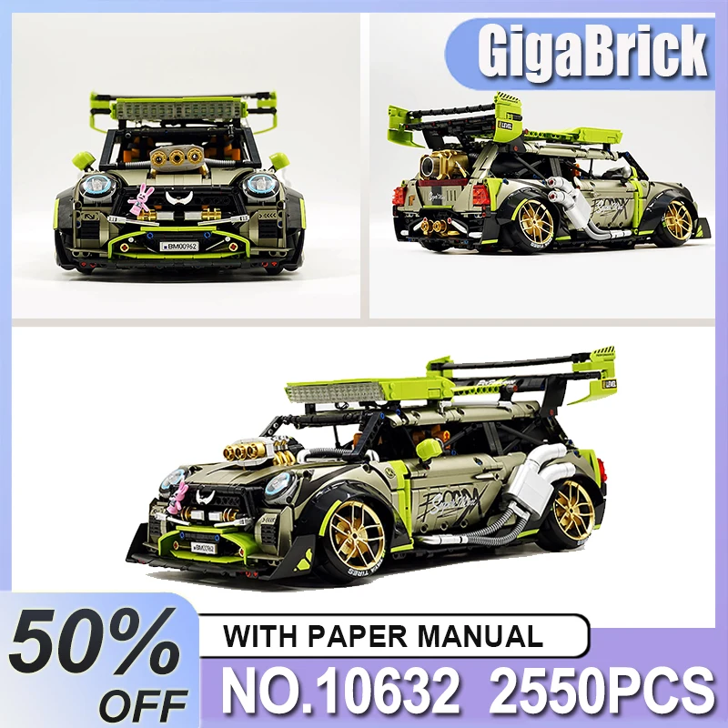 Guly 10632 Technische MOC RC 1:10 Super Sprots Fahrzeug Modell Bausteine Ziegel DIY Puzzle Kinder Geburtstag Image
