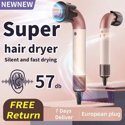 Professional Leafless Hair Dryer Negative Ion Home Salon Personal Hair Styling Tool Compact Electric Hair Dryer for Fast Drying