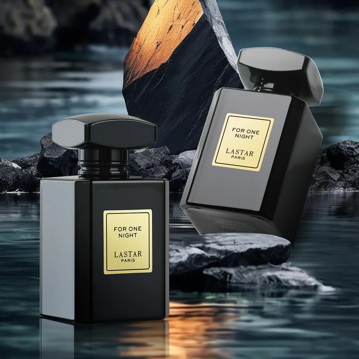 LASTAR Herrenparfüm-Set, zwei Flaschen, insgesamt 110 ml/3,72 fl.oz, Cedar Woody Duft, langanhaltender Duft Image