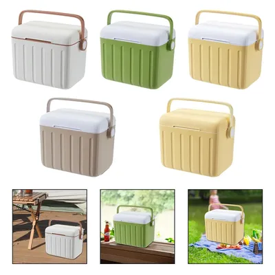 Insulated Cooler Box Carrier Versatile Hot/Cold Retention Cooler Ice Chest Box for Shipping Food Sports Travel Camping Household