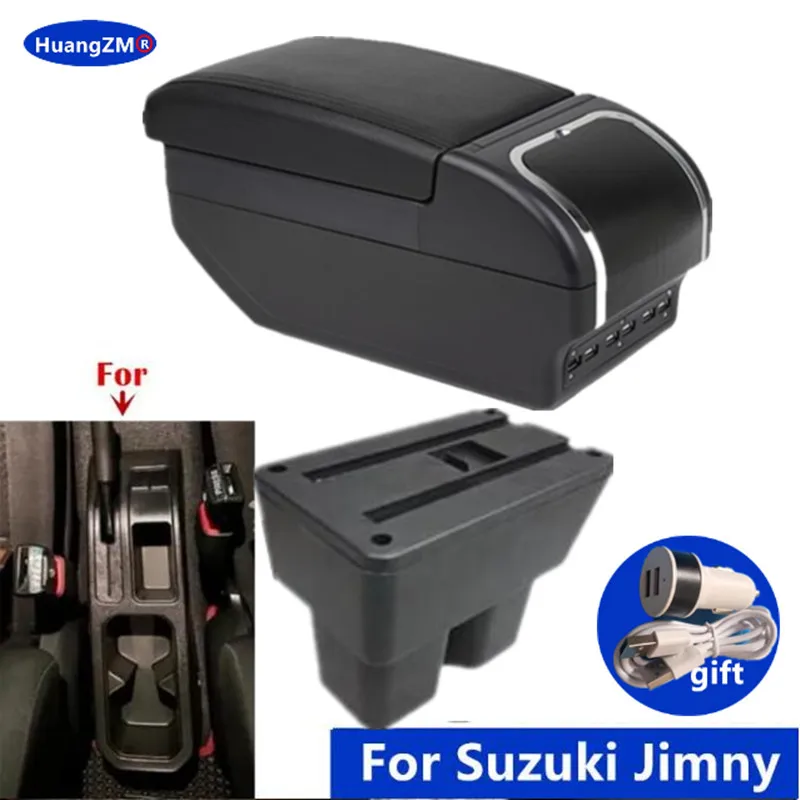 Für Suzuki Jimny Armlehne box Für Suzuki Jimny JB74 jb64w Auto Armlehne 2019-2025 Lagerung Box gewidmet Retrofit auto Zubehör Image