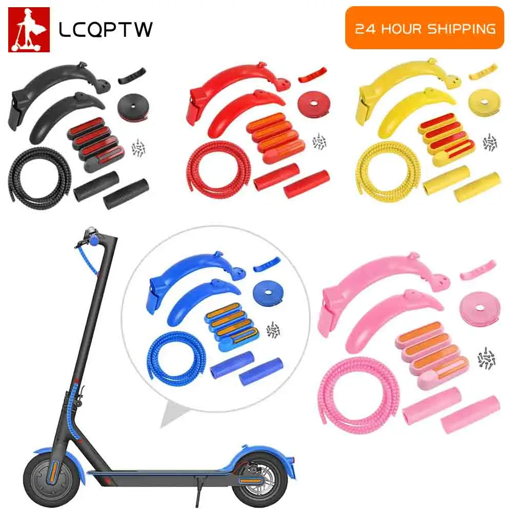 Fender Line Tube Anti-Kollisionsstreifen Lenkergriff-Set für Xiaomi M365 1S Pro 2 Elektroroller Farbiger Kotflügel Image