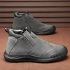 Herrenschuhe, Freizeitschuhe, klassische Stiefeletten, hohe Slip-on-Büro-Sneaker, belüftet, vielseitige Stiefel, Herrenschuhe, Stiefel
