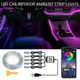 4/5/6 In 1 LED Auto Interni Luci di Striscia Ambiente RGB Atmosfera In Fibra Ottica Kit di Illuminazione Al Neon APP Lampada Decorativa di Controllo Remoto