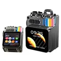Altoparlante meccanico Bluetooth in metallo Display a LED Schermo RGB Subwoofer da tavolo Altoparlante wireless Supporto Sveglia calendario