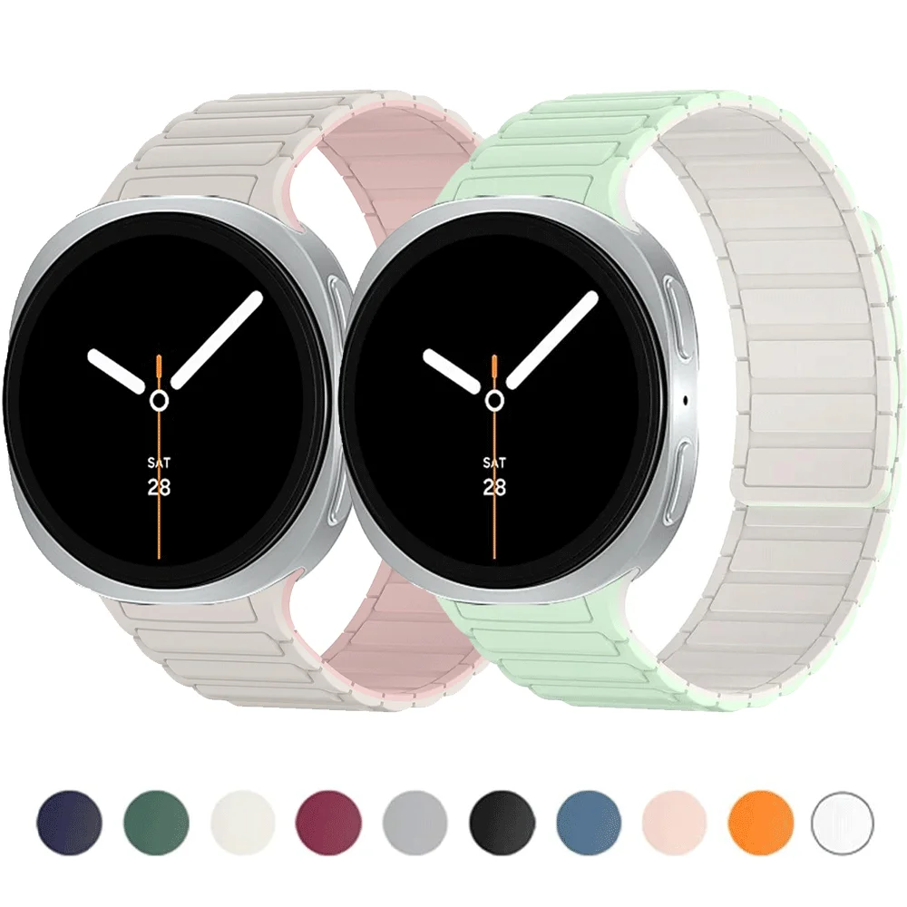 Keine Lücken Magnetband für Samsung Galaxy Watch 8 Classic/8 44/40 mm 46 mm Silikon-Schlaufenarmband für Galaxy Watch8 Correa Zubehör Image