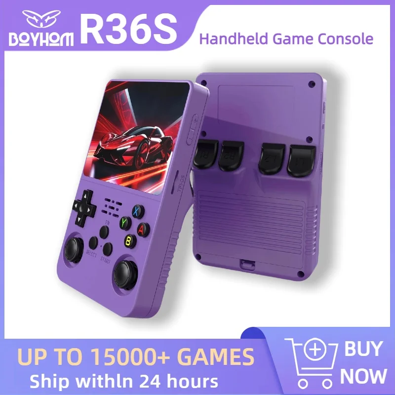 Retro Game Console NEW R36S Arkos System Portable Pocket Video Game Player Birthday Gifts Handheld 15000+ Games Consolas