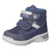 Winterstiefel PEPINO BY RICOSTA "Flo WMS: mittel", Kinder, Gr. 26, blau (navy), Lederimitat, Textil, casual, Schuhe, Klettschuh mit Warmfutter, Größenschablone zum Download