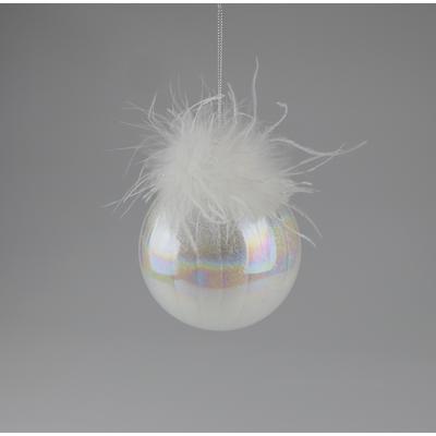 Weihnachtsbaumkugel AM DESIGN "aus Glas, Ø 10 cm", irisierend, Ø:10cm, Glas, Weihnachtsbaumkugeln, 4er Set Image