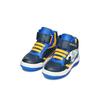 Sneaker GEOX "J BUZZERLIGHT BOY Blinkschuh", Kinder, Gr. 31, blau (navy, gelb), Synthetik, kontrastfarbene Details, sportlich, Schuhe, Schnürboots mit cooler Blinkfunktion, Größenschablone zum Download