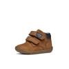 Lauflernschuh GEOX "B MACCHIA BOY", Kinder, Gr. 19, braun, Leder, casual, Schuhe, Lauflernschuh mit Klettverschluss, Größenschablone zum Download