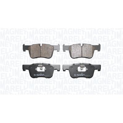 MAGNETI MARELLI Bremsbelagsatz, Scheibenbremse vorne rechts links für BMW 34116850568 34112468431 34106884243 363916060732 Image