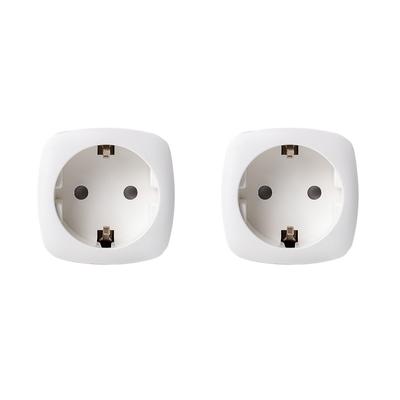 HYRICAN Steckdose "Hyrican 2er Pack Smart WIFI Steckdose, 16A, Alexa/ Google kompatibel", weiß, B:5,3cm H:7,8cm T:5,3cm, Steckdosen, 2er Pack