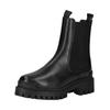 Stiefelette PAVEMENT "Pavement Stiefelette Leder/Textil", Damen, Gr. 37, schwarz, Leder, Textil, casual, Schuhe