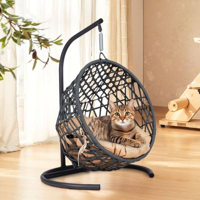 Cat Swing Bed With Stand & Cushion Cat Egg Chair