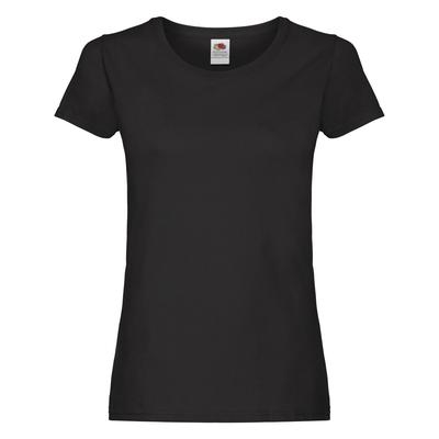 Fruit of the Loom - T-Shirt für Damen (Schwarz) Image