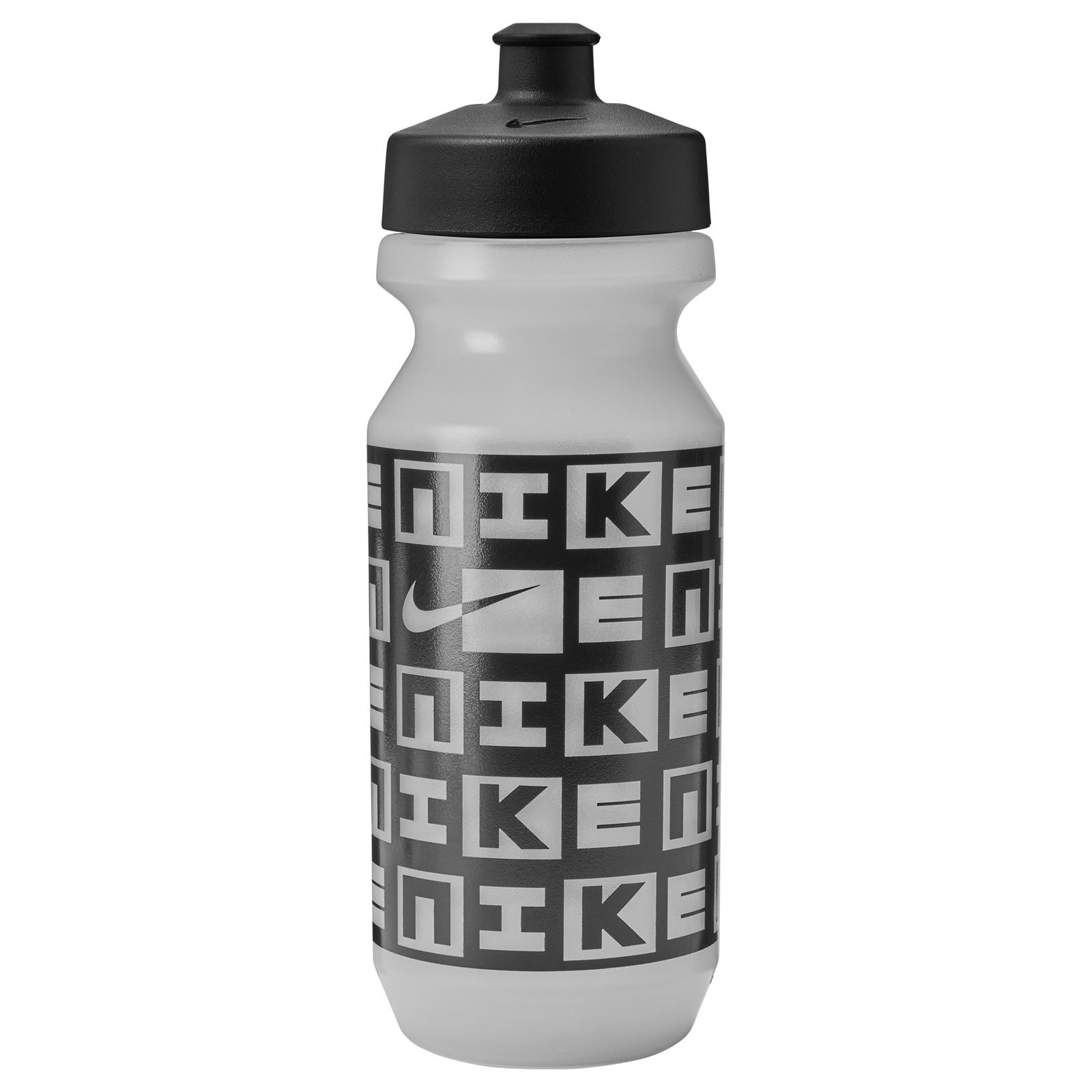 Nike - "Big Mouth" Wasserflasche, Bildlich, 650ml (Transparent/Schwarz) Image