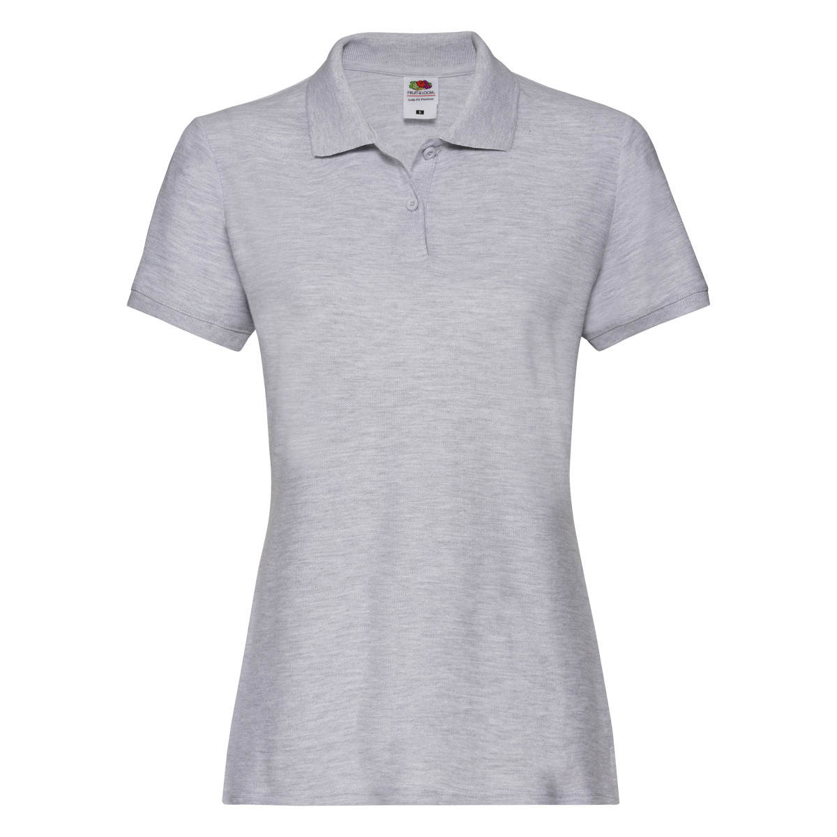 Fruit of the Loom - "Premium" Poloshirt für Damen kurzärmlig (Athletic Grau) Image
