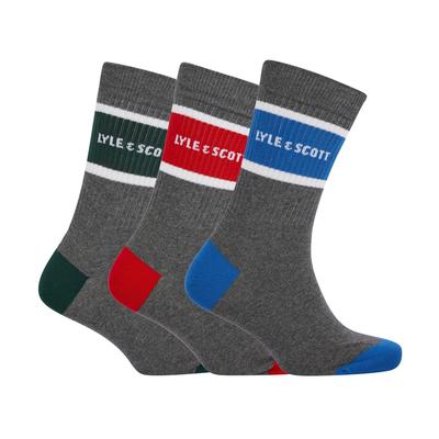 Lyle & Scott - Socken für Herren - Sport (3er-Pack) (Grau) Image