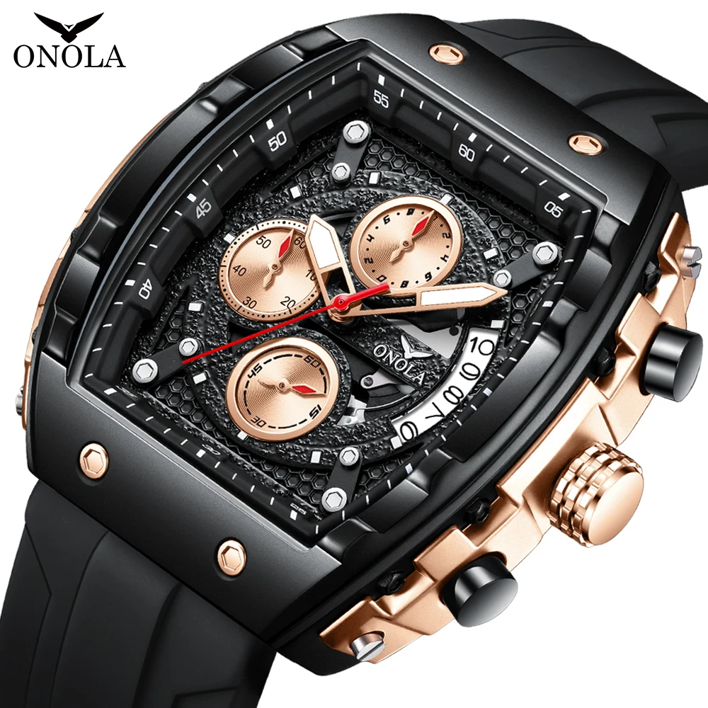 ONOLA Original Top marque hommes montre numérique montre à Quartz hommes lumineux étanche Date montre hommes montre de sport Reloj