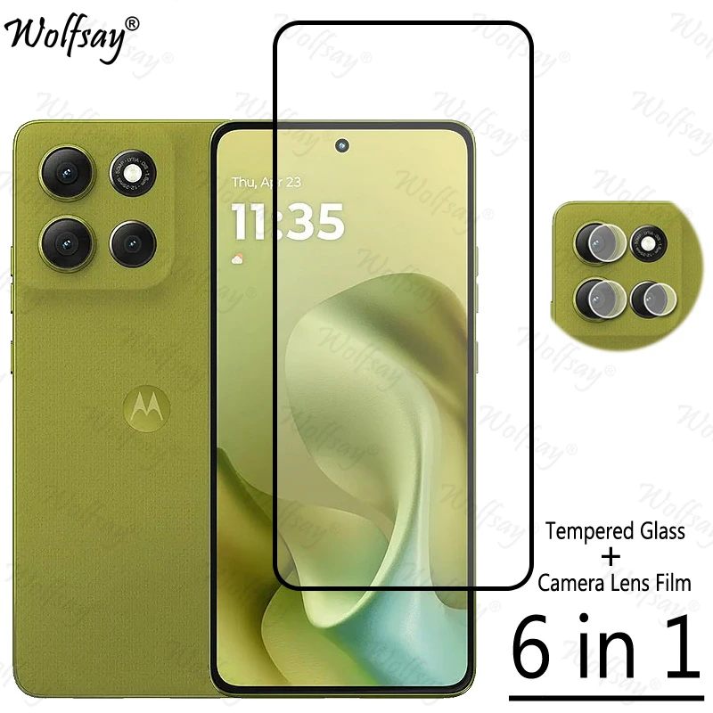 Verre trempé à couverture complète pour Motorola Moto G86 protecteur d