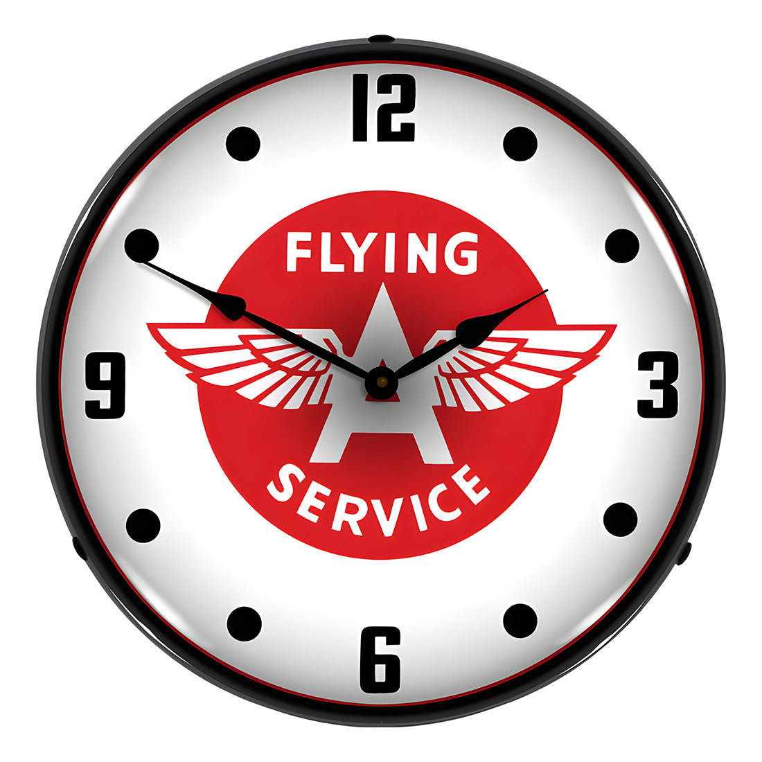 Collectable Sign and Clock Flying A Service Backlit Wall Clock