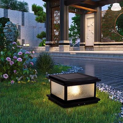 Modern Minimalist Solar Path Lights Outdoor Bright Solar Lights Outdoor Waterproof LED Solar Garden Lights Metal Landscape Lighting