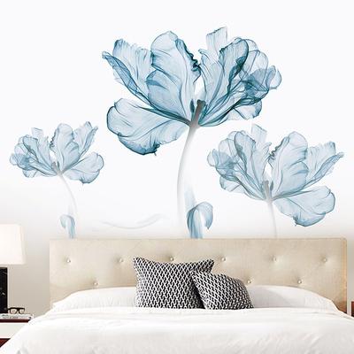 Flower Wall Sticker Wallpaper Self Adhesive Removable Mural For Bedroom Living Room Sofa Background Chinese Style Creative Vinyl Art Decoration Home Interior