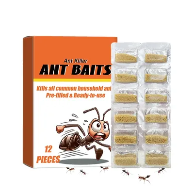 Multipurpose Pet Safe Bait Traps 12PCS/set Ant Traps for Indoors Children Safe User-Friendly Ant Baits Effective Ant Remove Tool