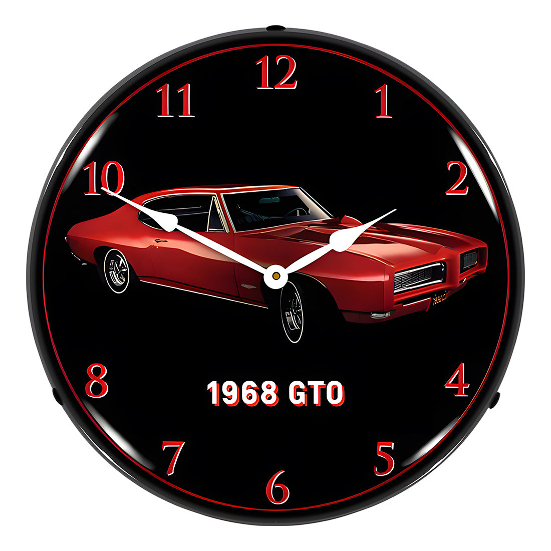 Collectable Sign and Clock 1968 Pontiac GTO Backlit Wall Clock