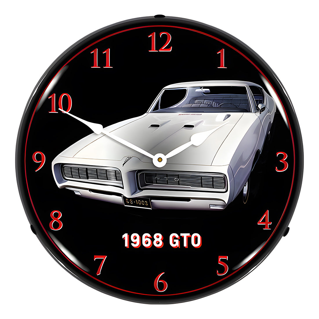 Collectable Sign and Clock 1968 Pontiac GTO Backlit Wall Clock