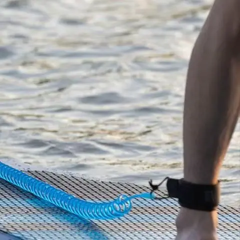 Surf Sup Ankle Leash Surfing Elastic Coiled Stand UP Paddle Board Leg Rope Surfboard Ankle Leash Surfboard Leash Leg Rope
