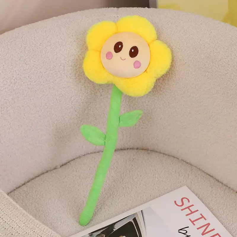 40 cm Simulation Neue Blume Blüten Gefüllt Plüsch Spielzeug Karte Handheld Tong Anime Nette Kissen kinder Geburtstag Geschenk Spaß puppe Image