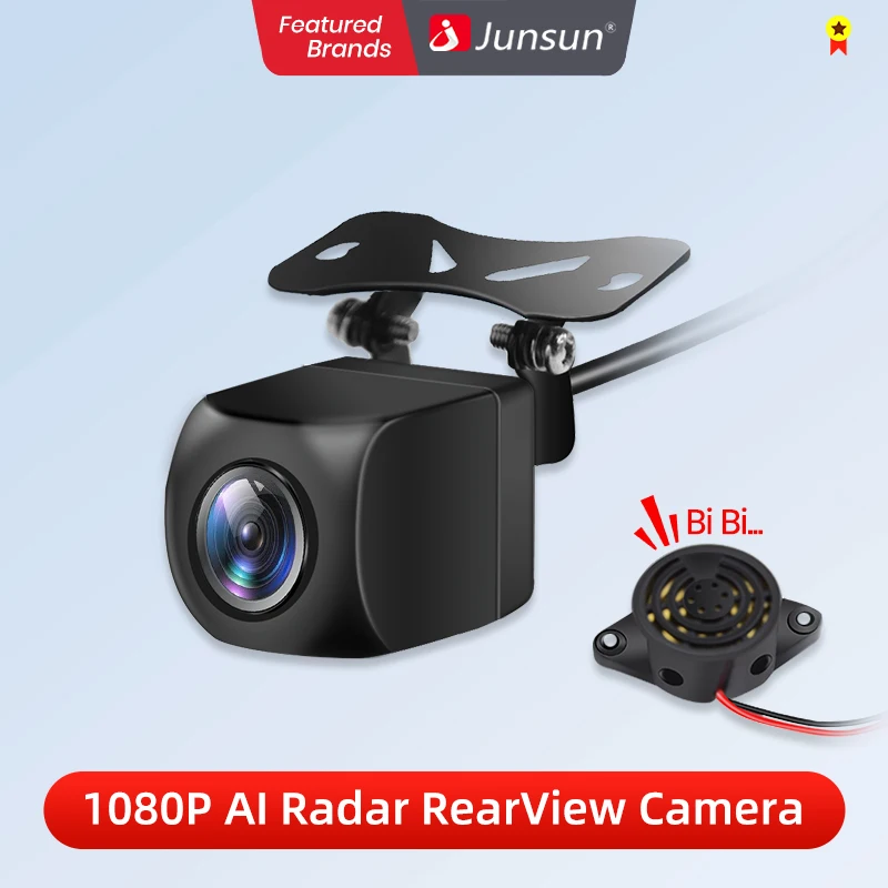 Auto Rückfahr kamera ahd 1080p Radar Alarm wasserdicht 145 ° Weitwinkel Reverse Backup ai Smart Kamera für Junsun Autozubehör Image