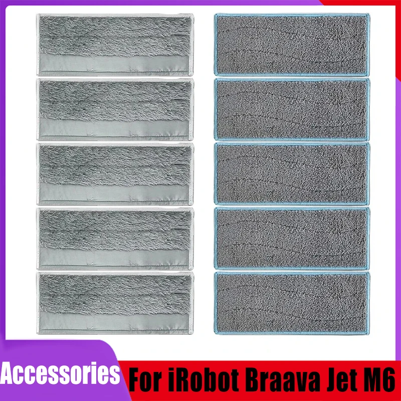 Ersatz waschbare Nasswischpads Trockenwischpads Hochwertige Tücher für iRobot Braava Jet M6 Staubsauger Roboterteile Image