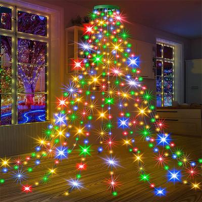 Christmas Tree Lights, LED Christmas Lights with 8 Light Modes, Outdoor Christmas Light with Timing Function for Christmas Decorations