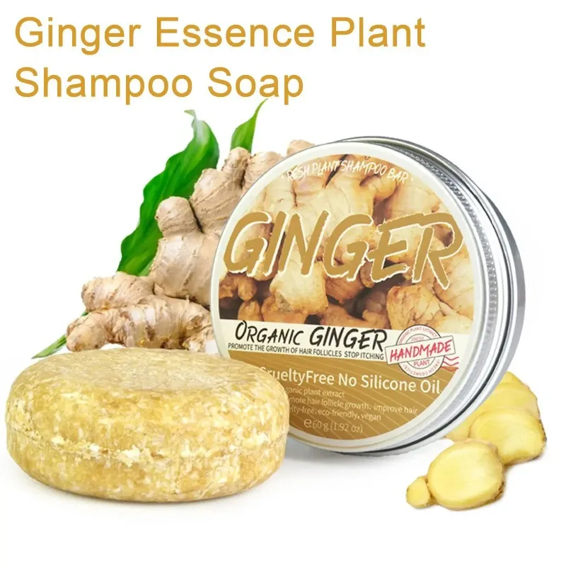 Ginger Polygonum Lavender Soap Shampoo Soap Cold Processed Soap Hair Shampoo Bar Pure Plant Hair Shampoos Soft Silky Hair Care