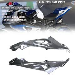 3K Pure Dry Carbon Fiber Fuel Tank Side Panel Fairing Kit Deflector For BMW S1000RR 2015 2016 2017 2018 HP4 S1000R 2014-2018