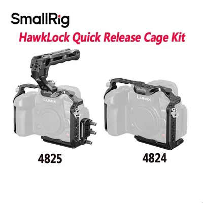 SmallRig HawkLock Quick Release Camera Cage Kit For Panasonic LUMIX GH7/GH6 Cameras Arca-Swiss for DJI and Tripod 4824/4825