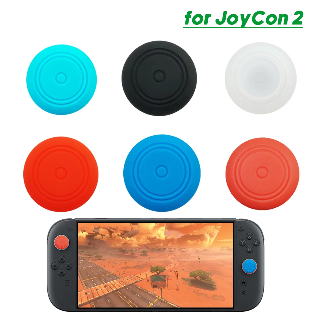 Silikon-Joystick-Kappe für NS2 JoyCon-2 Gamepads, JoyCon2 Controller, silikon schützende JoyStick-Kappen Image