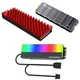 CoolMoon M2 SSD Dissipatore di calore di raffreddamento 5V 3Pin ARGB NVME NGFF M.2 2280 Unità a stato solido Disco rigido Radiatore Gilet di raffreddamento Pad termico