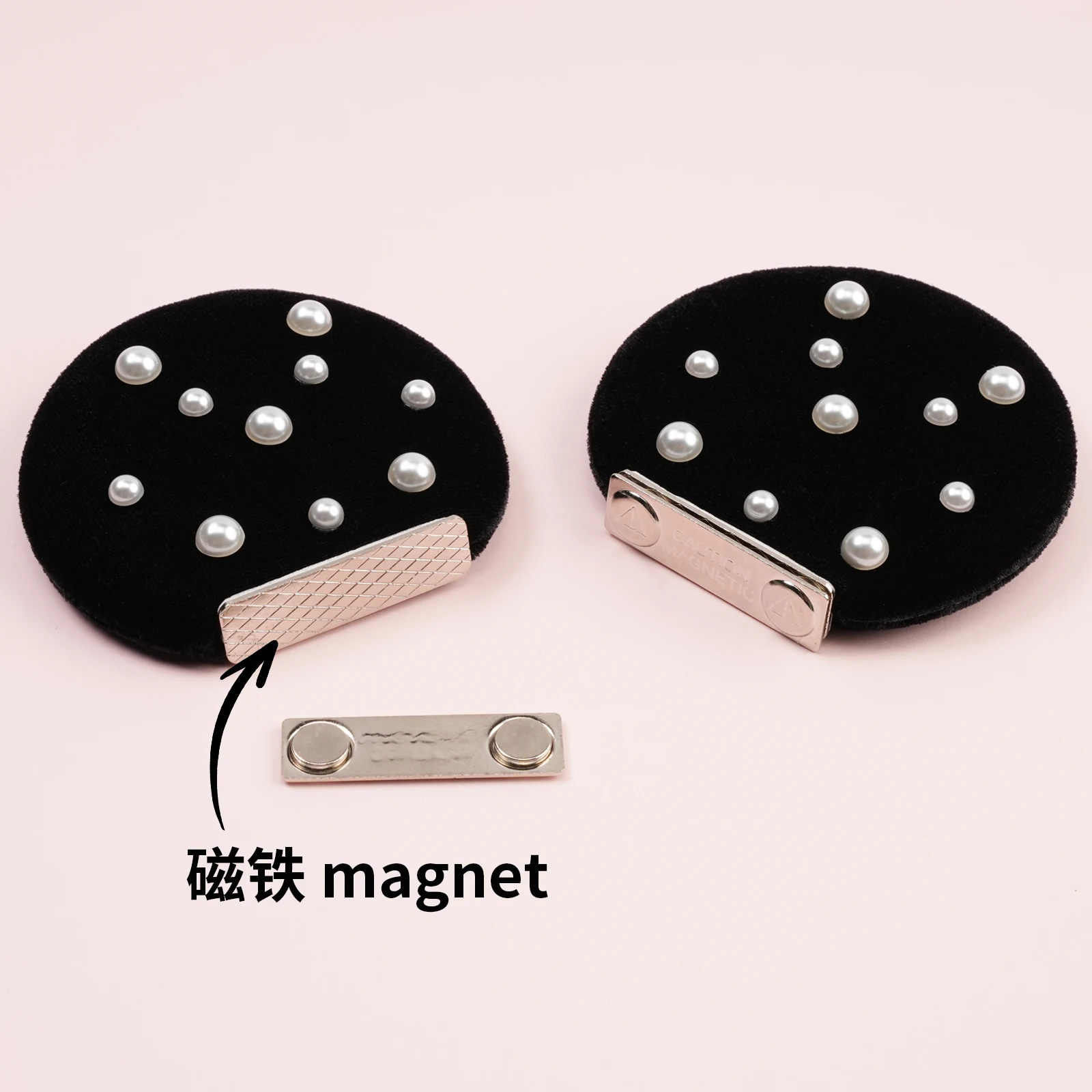 1 Paar Mickey Minnie Maus Ohr-Accessoires Kreative Magnetische DIY Hut-Dekoration Modische Einfarbige Lustige Haar-Accessoires