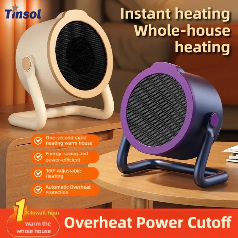 Tragbare elektrische Desktop-Heizung, geeignet für den Heim- und Bürogebrauch. Mini-Heizlüfter, geeignet für den Desktop-Einsatz und Fußwärmer