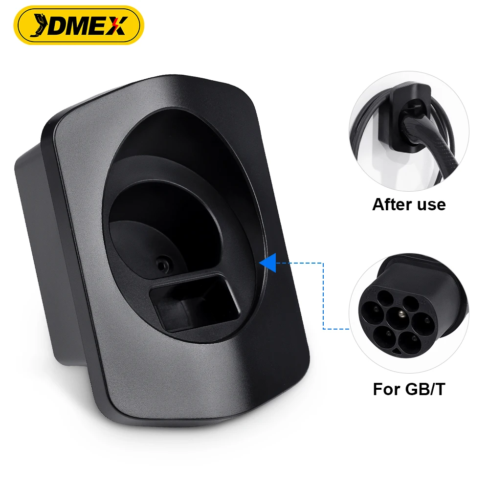 Jdmex ev ladegerät halter für typ 2 typ 1 gbt stecker steckdose extra schutz wallbox elektroauto ladekabel halterung Image