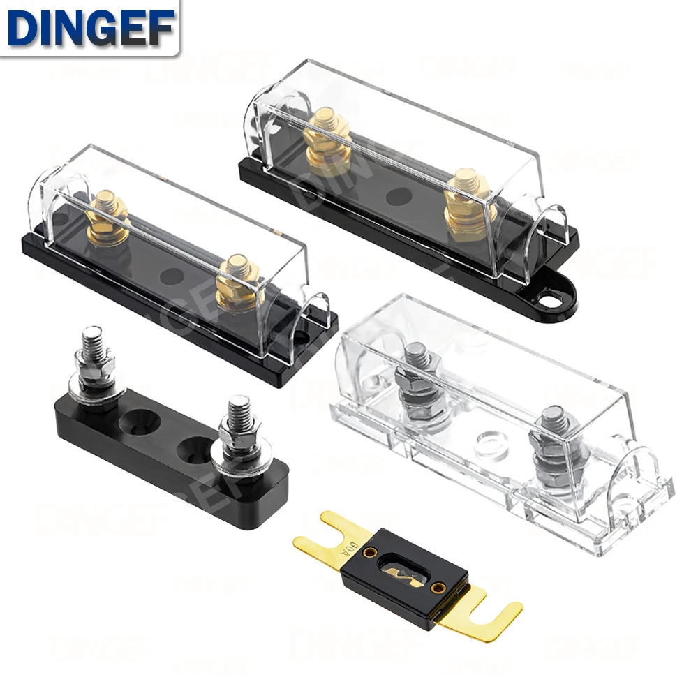 1 Satz ANL Sicherung 60 80 100 120 275 300 400 450 A 500 AMP ANS Sicherungshalter Anschraubsicherung Kfz-Sicherungshalter Schmelzverbindung mit Sicherung Image