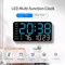 Nuovo orologio elettronico senza cornice a LED orologio multifunzione a doppio scopo orologio digitale display orologio da parete per soggiorno sveglia